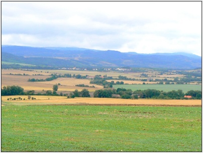 V dáli Doupovské hory